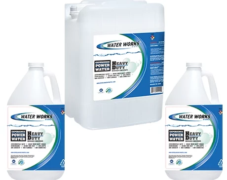 Water Works™ by Keteca Heavy Duty Degreaser removes organic buildup and protects with a built-in rust inhibitor.